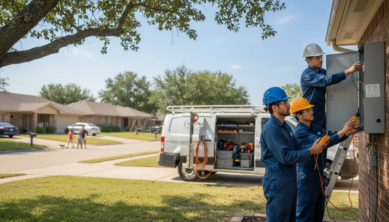 Certified electrician providing emergency electrical services in Wiley, GA